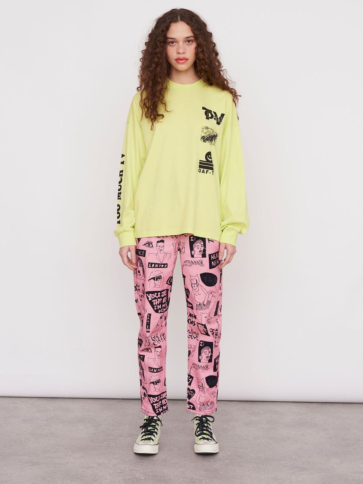 Lazy Oaf Band Poster Pants