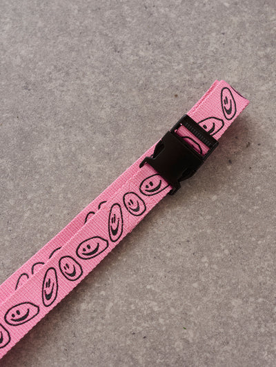Lazy Oaf Squish Face Pink Belt