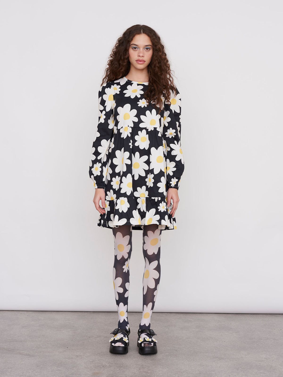Lazy Oaf Daisy Chain Smock Dress