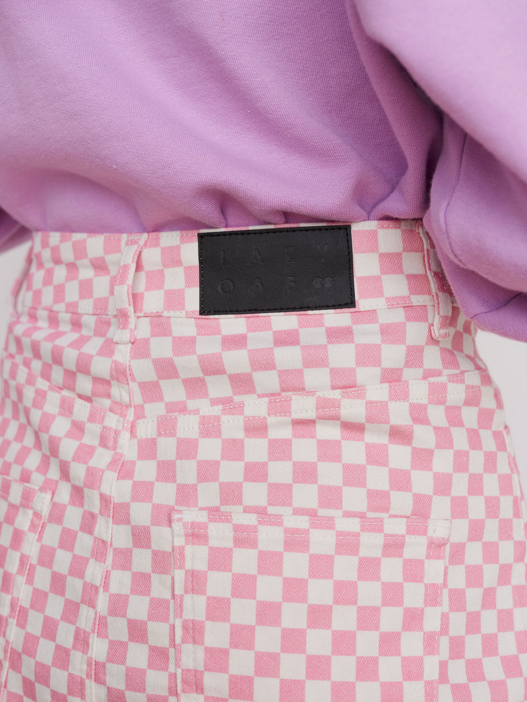 Lazy Oaf Checkers Mini Skirt