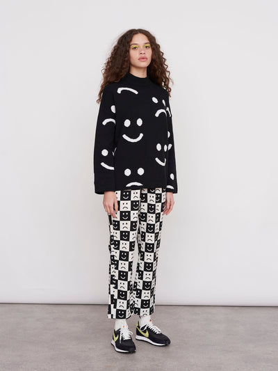 Lazy Oaf Happy Sad Knit Jumper