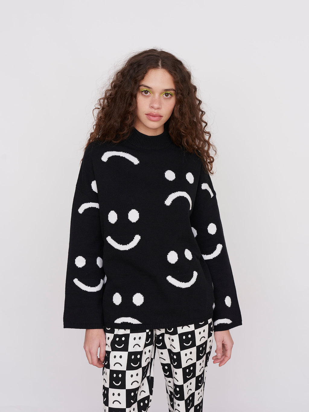 Lazy Oaf Happy Sad Knit Jumper