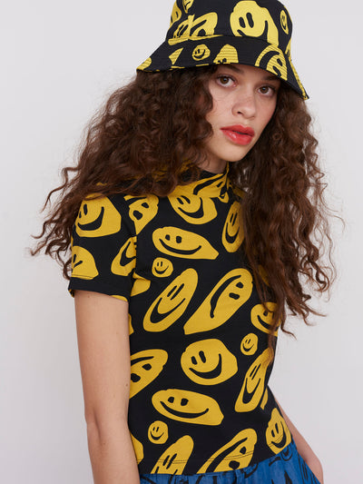 Lazy Oaf Squish Face Short Sleeve Top