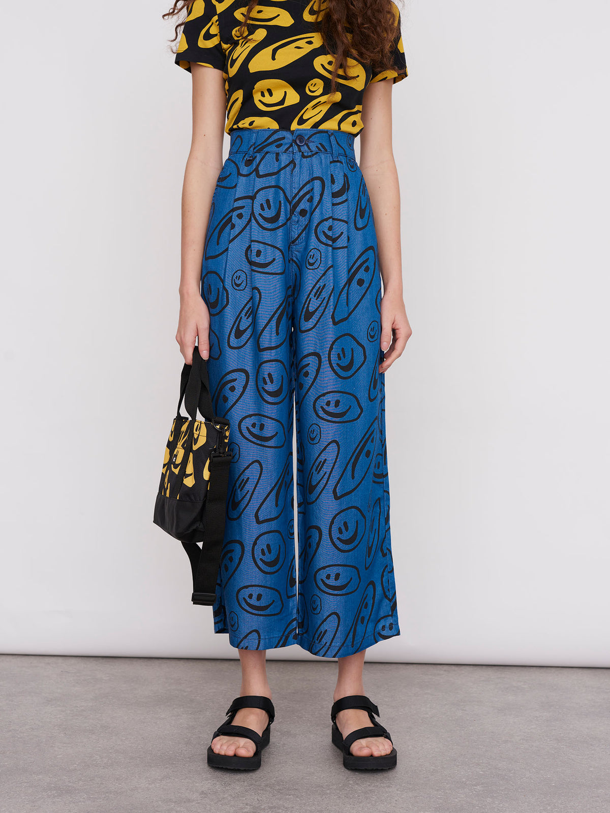 Lazy Oaf Squish Face Wide Leg Pants
