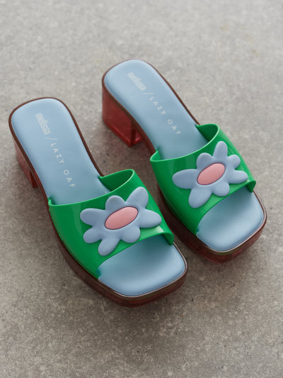 Melissa x Lazy Oaf Green Shape Sandal