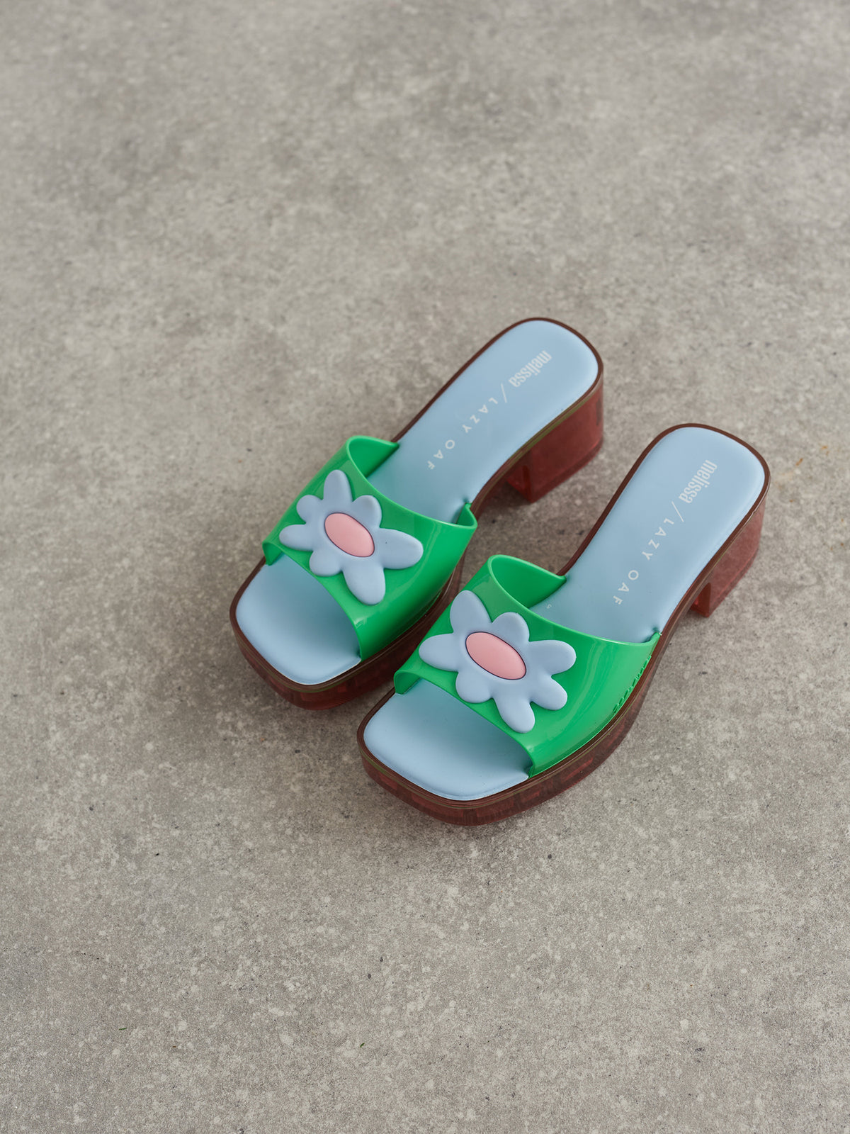 Melissa x Lazy Oaf Green Shape Sandal