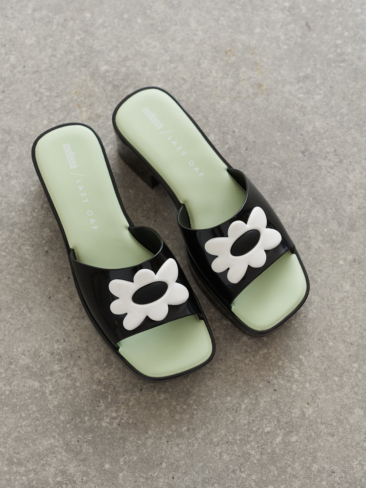 Melissa x Lazy Oaf Black Shape Sandal