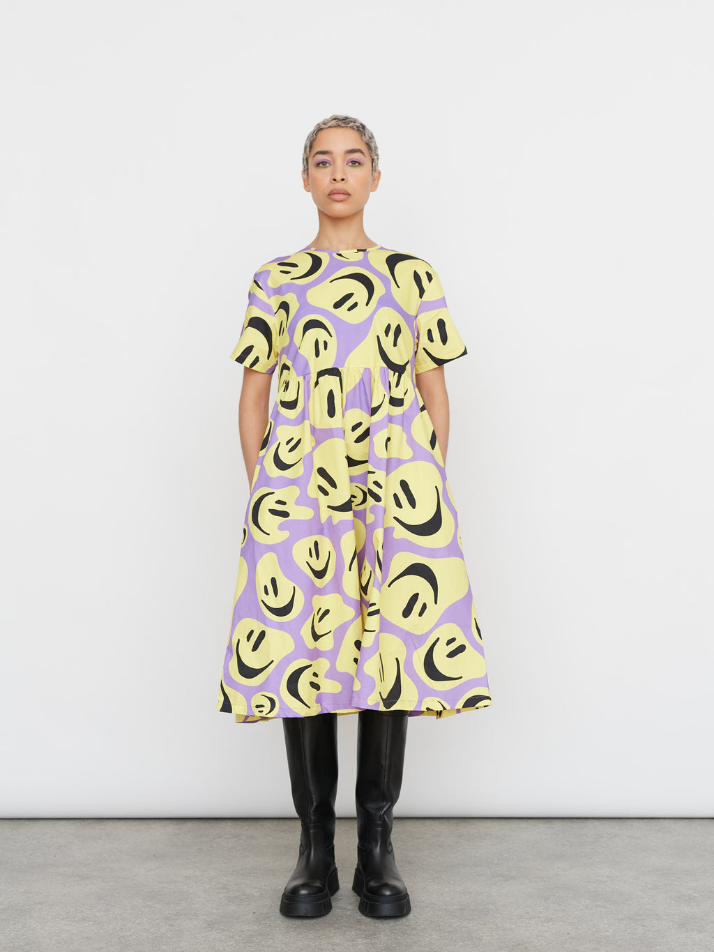 All The Smiles Smock Dress Lazy Oaf All The Smiles Smock Dress Lazy Oaf