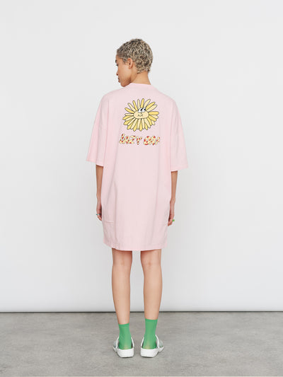 Lazy Oaf Pink Sunflower Tshirt Dress