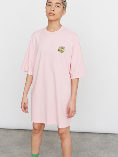 Lazy Oaf Pink Sunflower Tshirt Dress