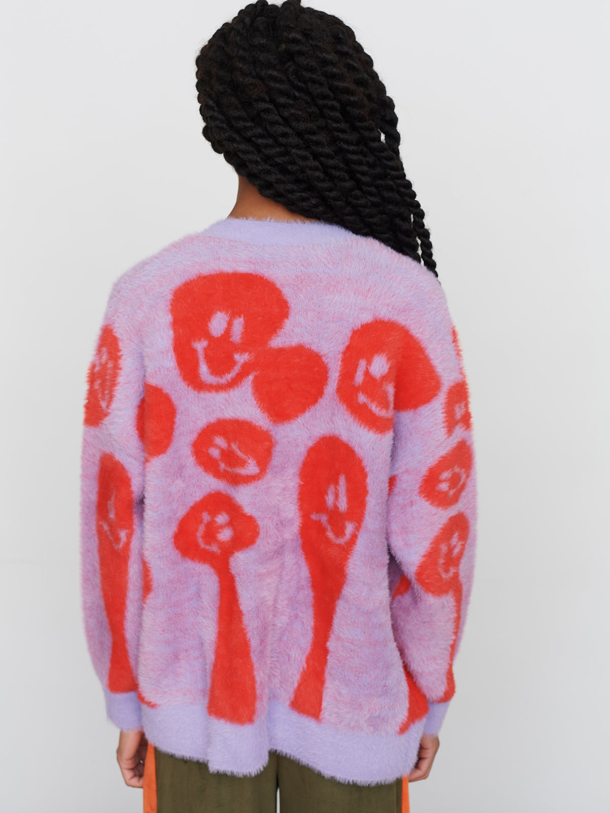 Lava Lamp Fluffy Knit Cardigan