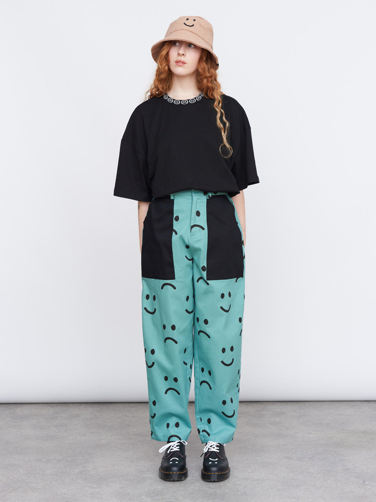 Green Happy Sad Pants