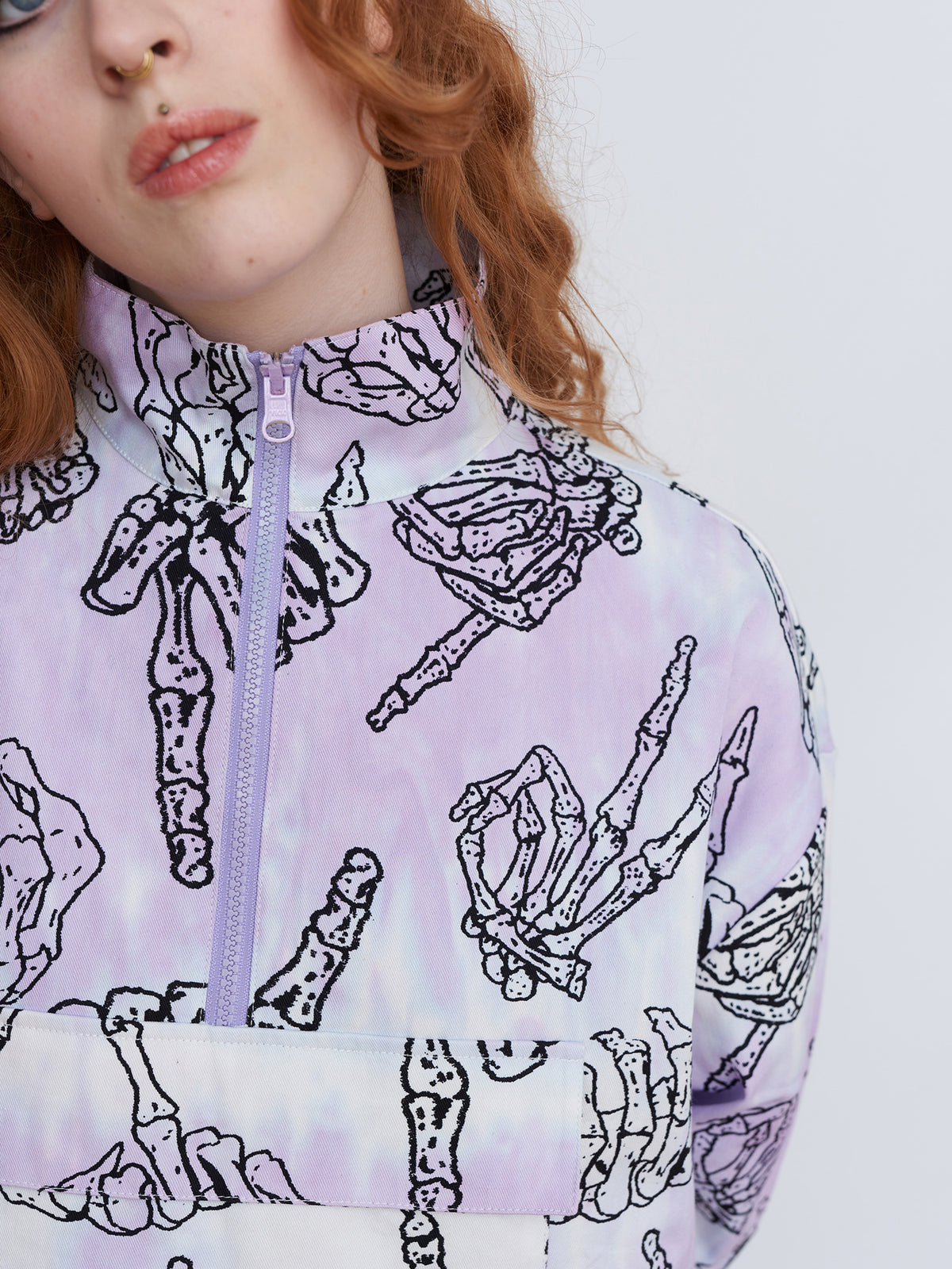 Skeletons In The Closet Quarter Zip Jacket