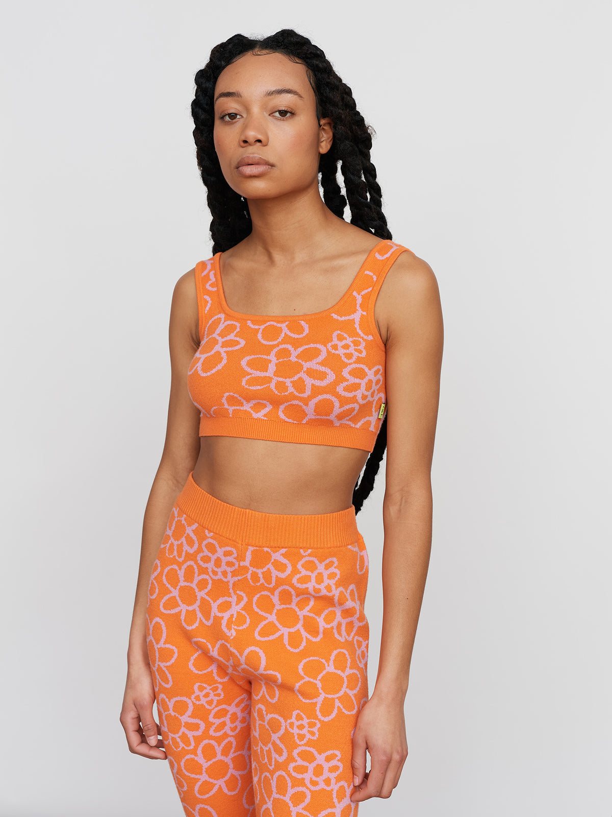 Fruit Salad Flowers Knitted Top