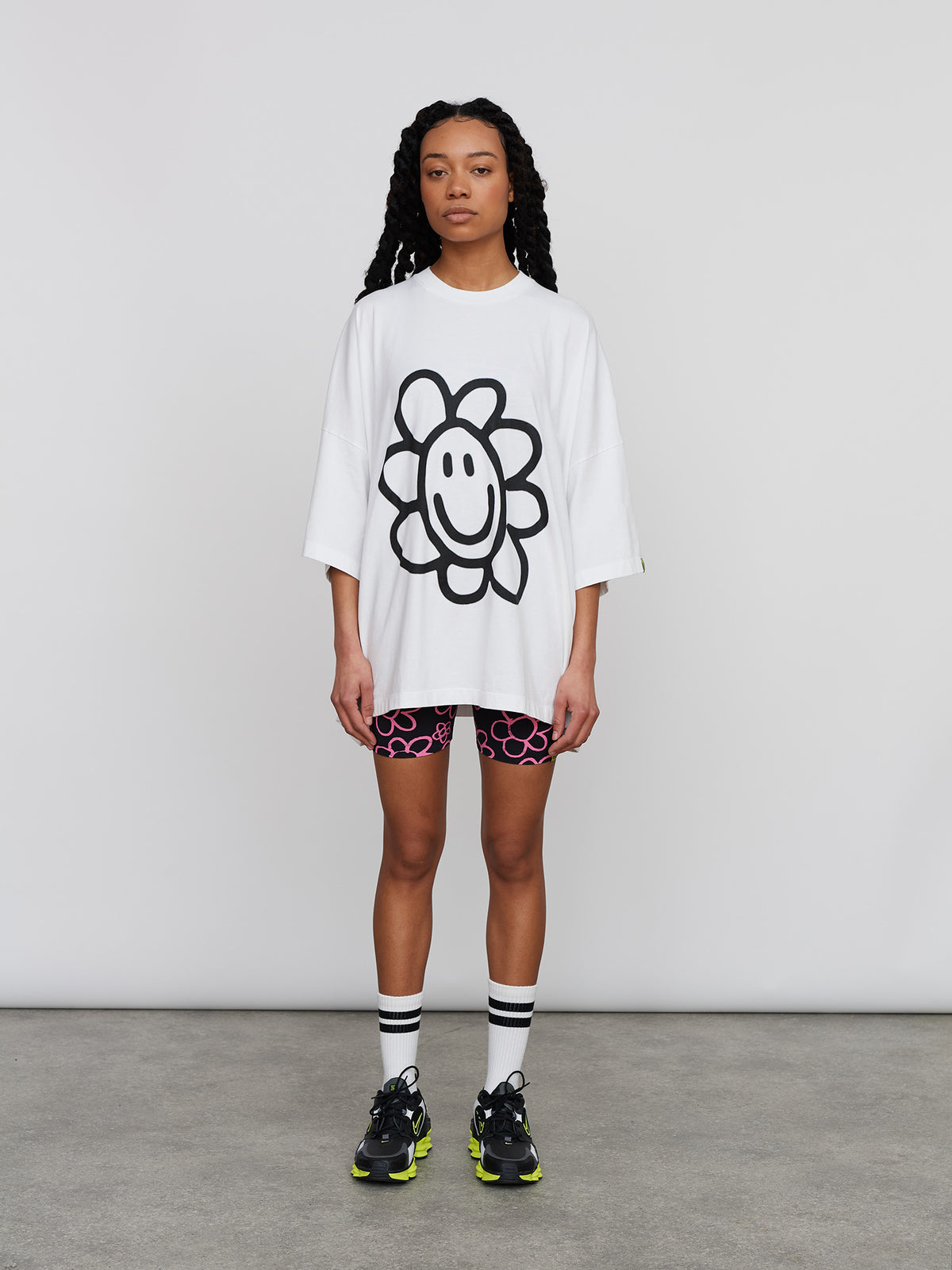 Happy Flower Big Square T-Shirt