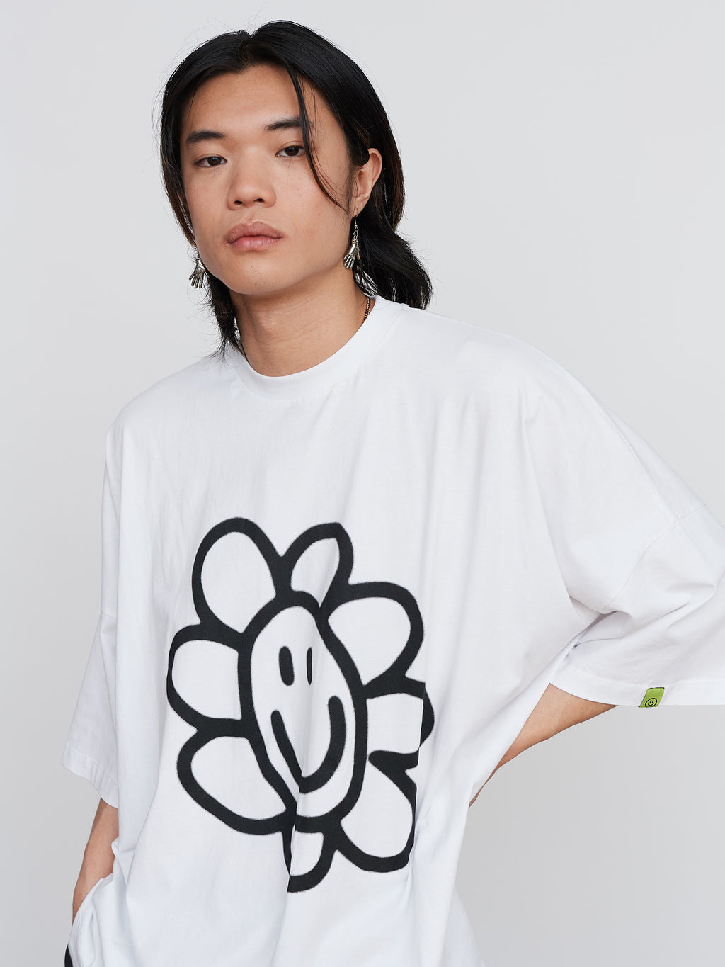 Happy Flower Big Square T-Shirt – Lazy Oaf