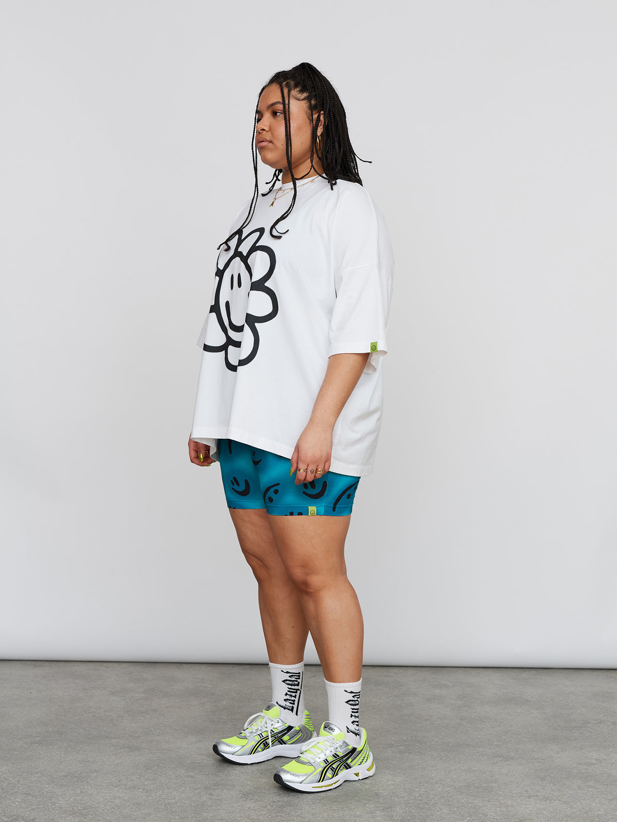 Happy Flower Big Square T-Shirt