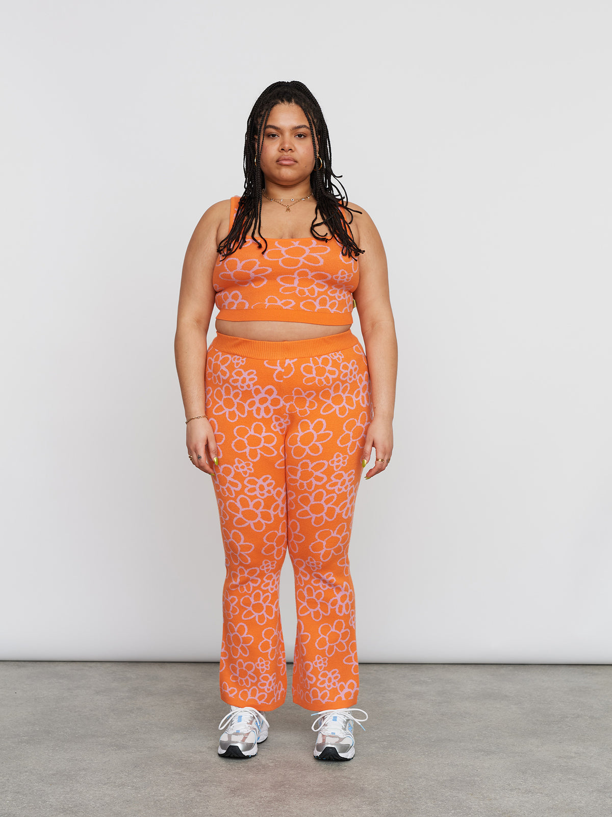 Fruit Salad Flowers Knitted Top