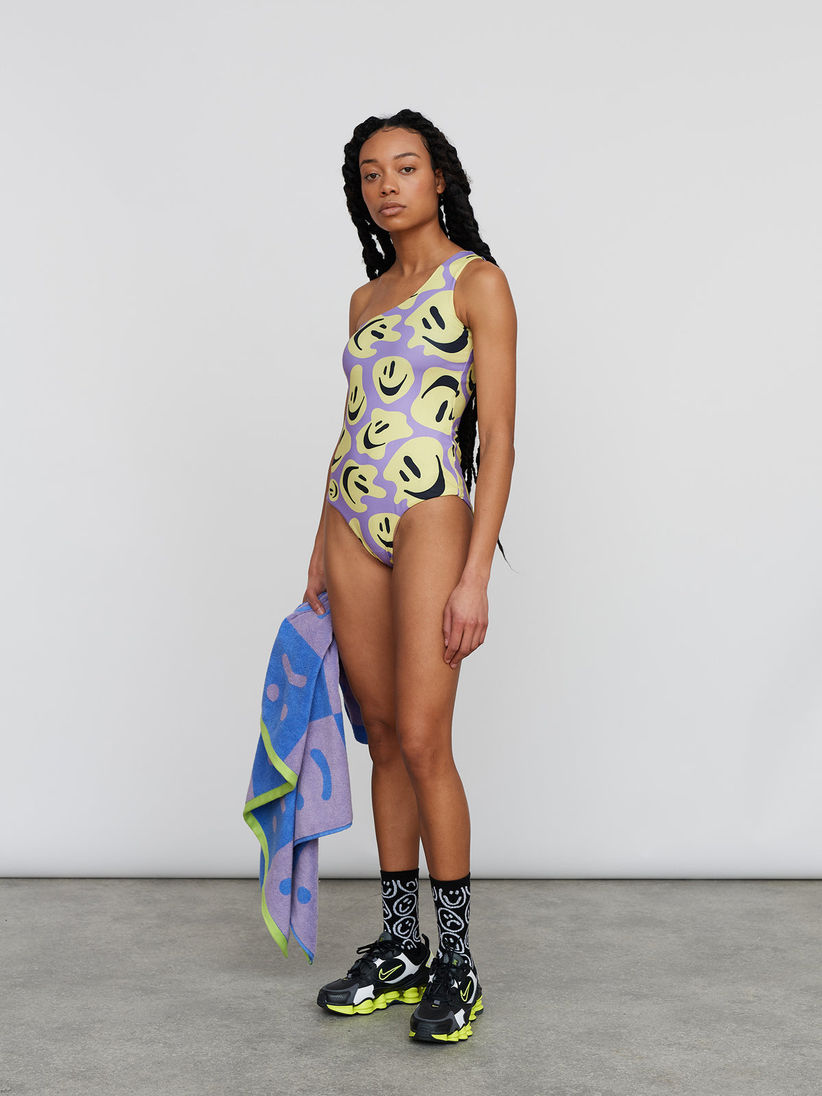 All Smiles One Shoulder Swimsuit