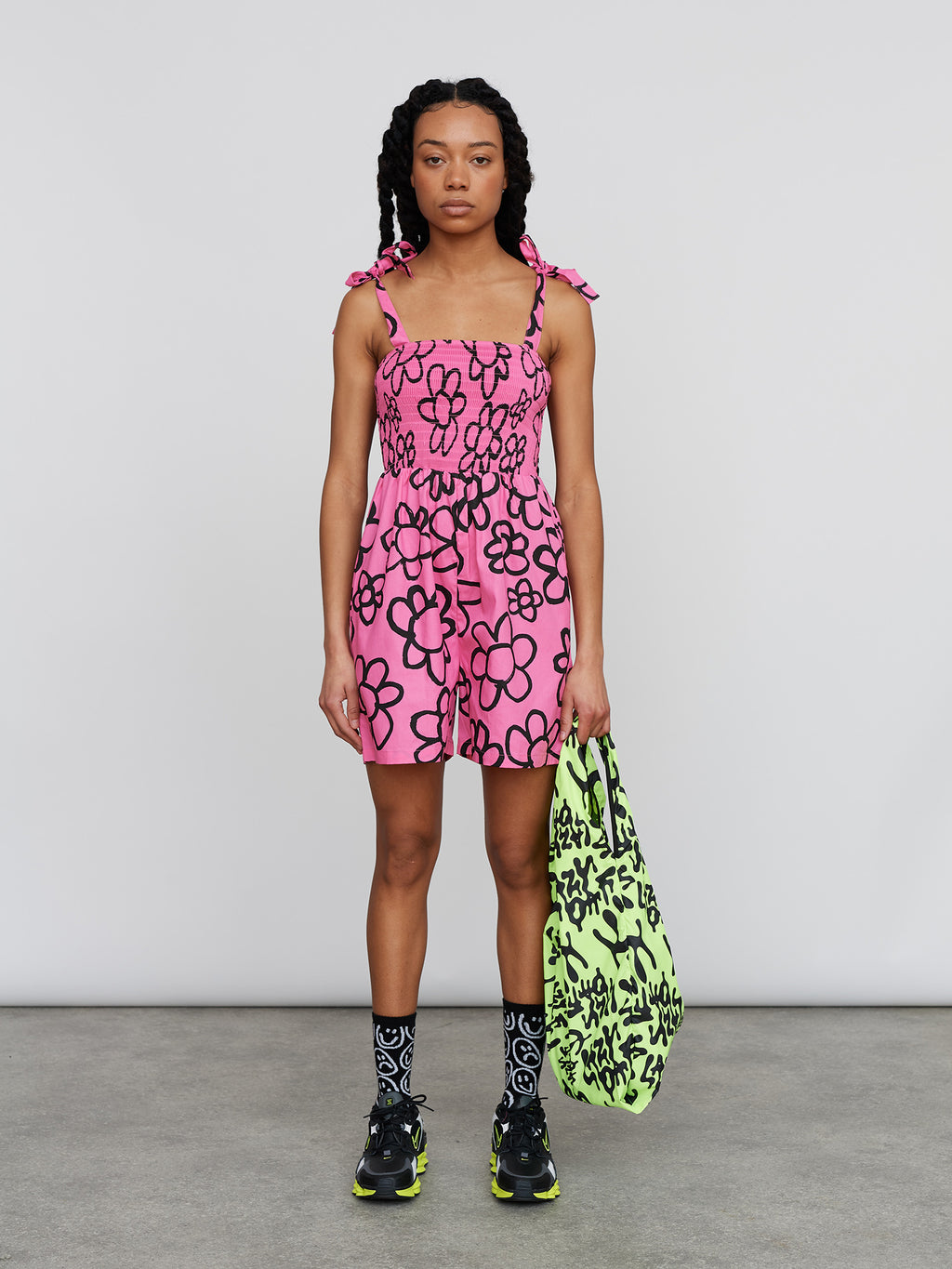 Flower Scribble Playsuit