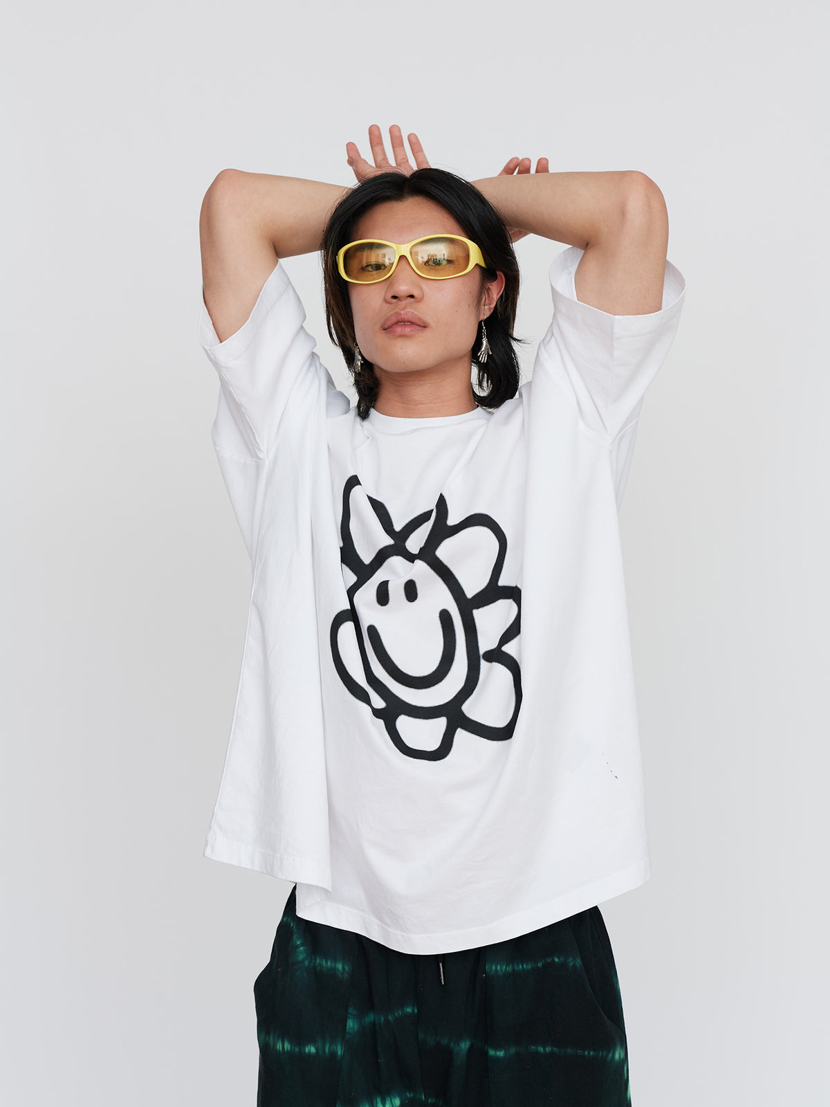 Happy Flower Big Square T-Shirt