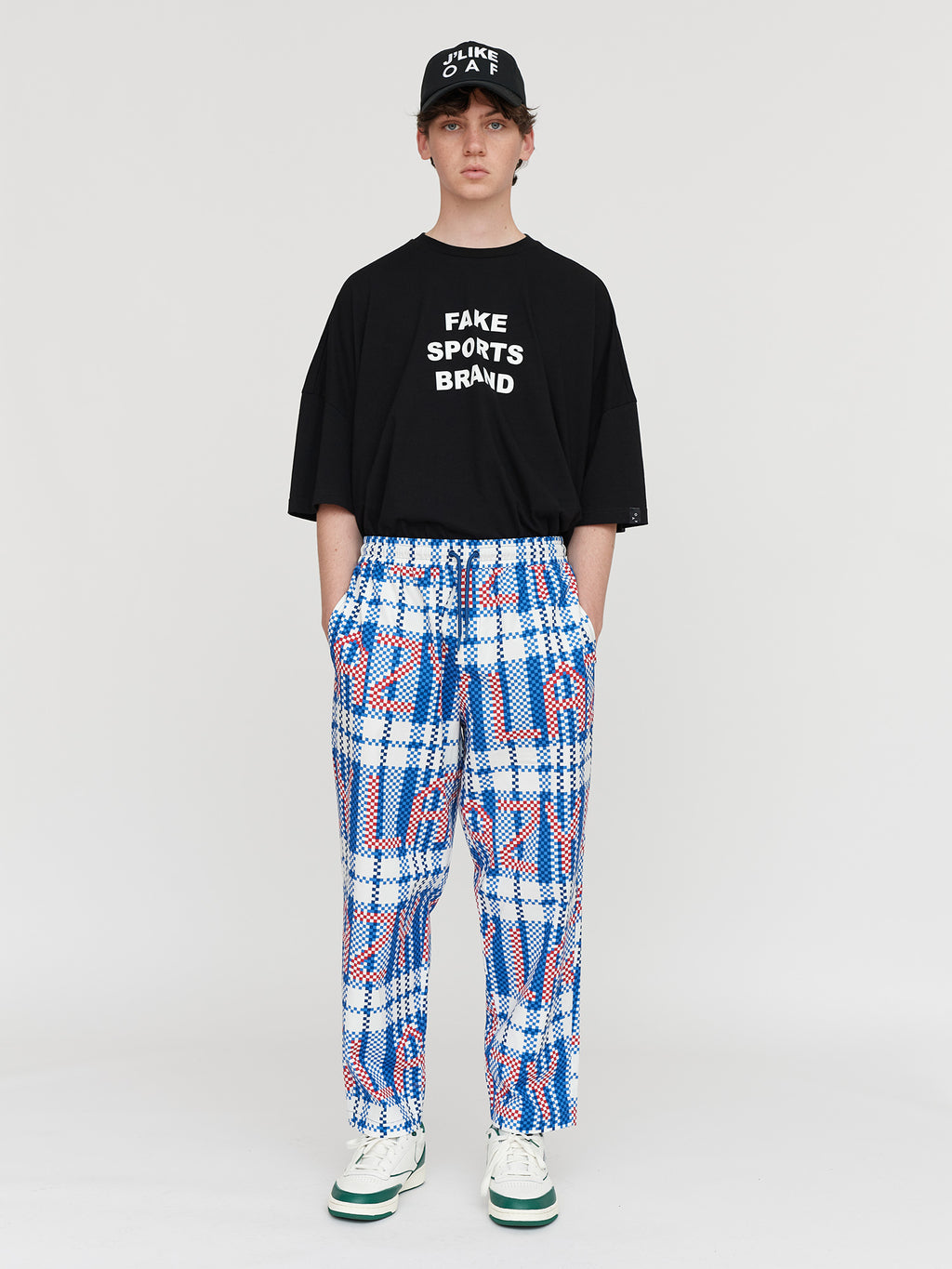 Checked Out Woven Trackpants