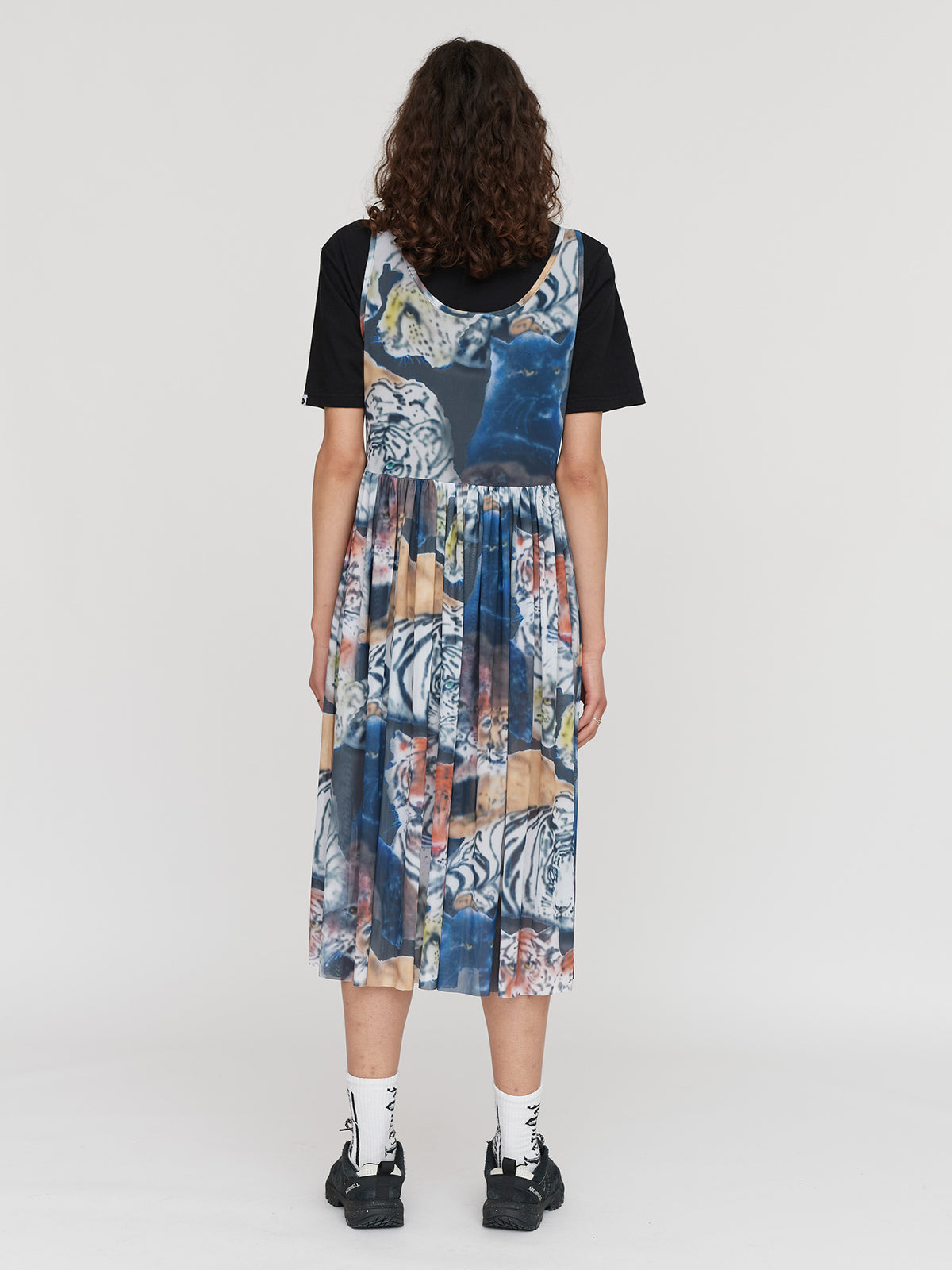 LO X Ricardo Passaporte Big Cat Mesh Dress