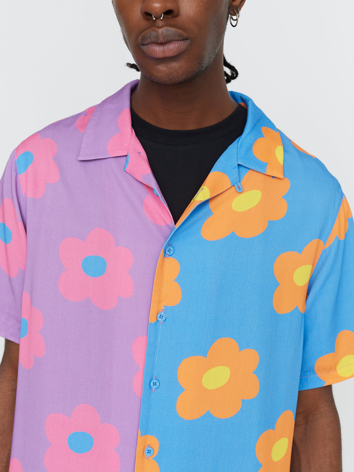 Lazy Oaf Picking Flowers Bowling Shirt