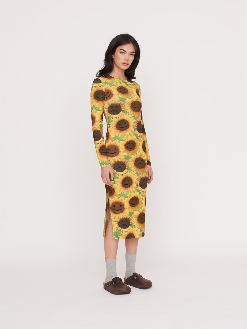 Sunflower Fitted Dress Lazy Oaf Sunflower Fitted Dress Lazy Oaf