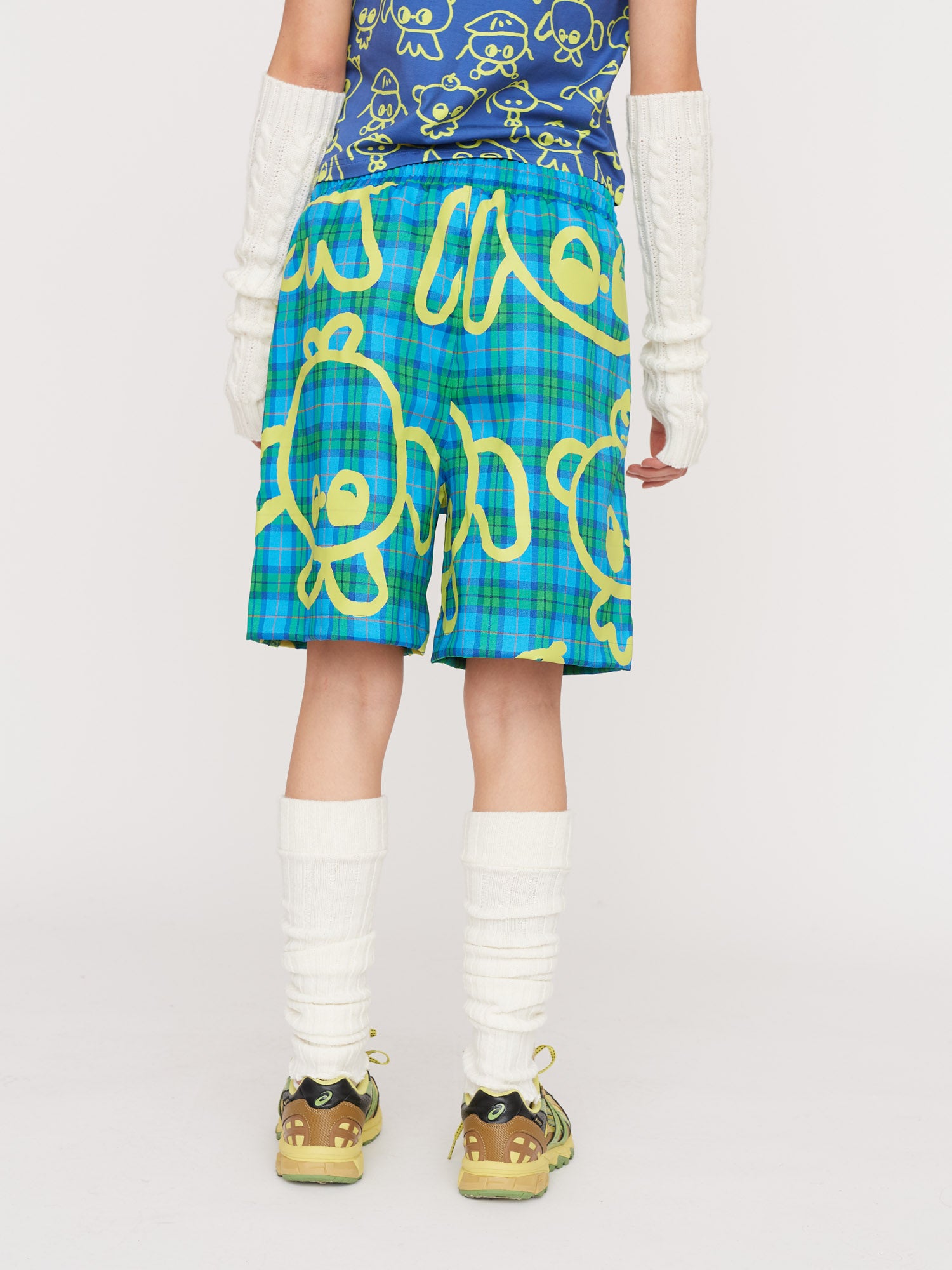 LO x Nhozagri Check Shorts – Lazy Oaf