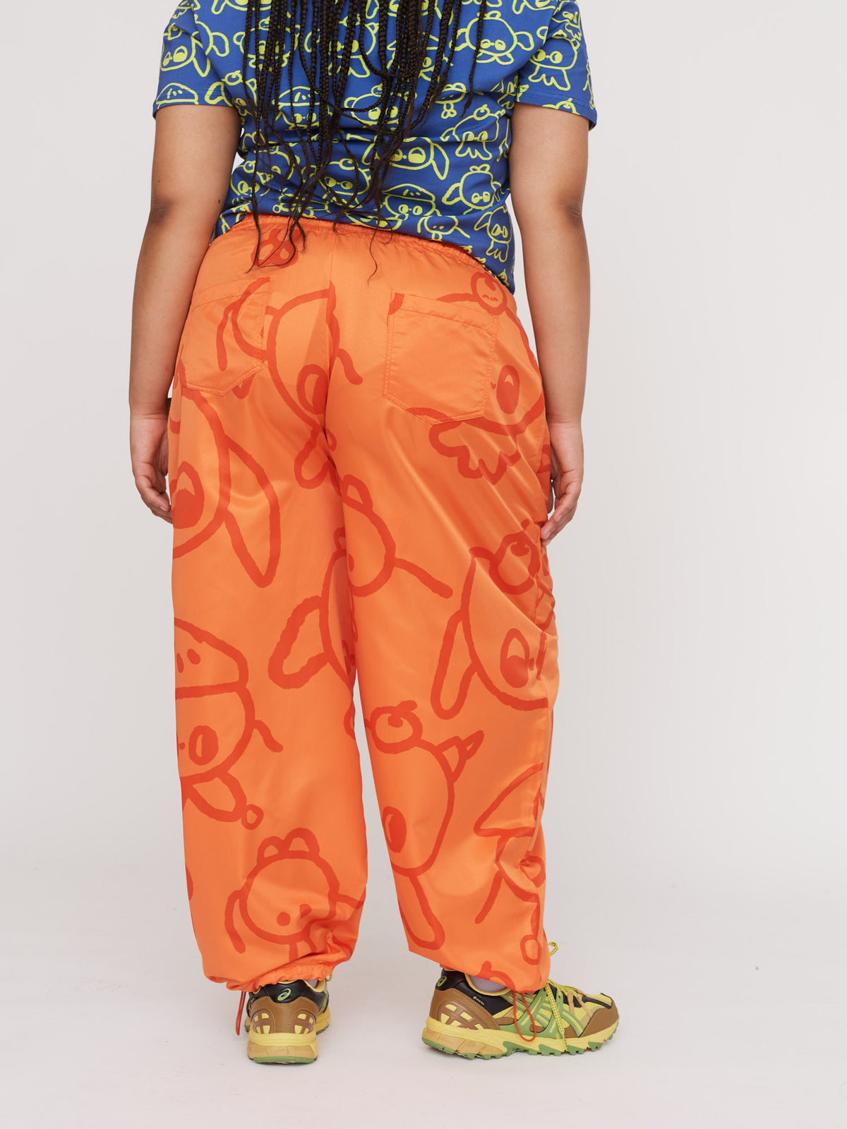 LO x Nhozagri Orange Trackpants