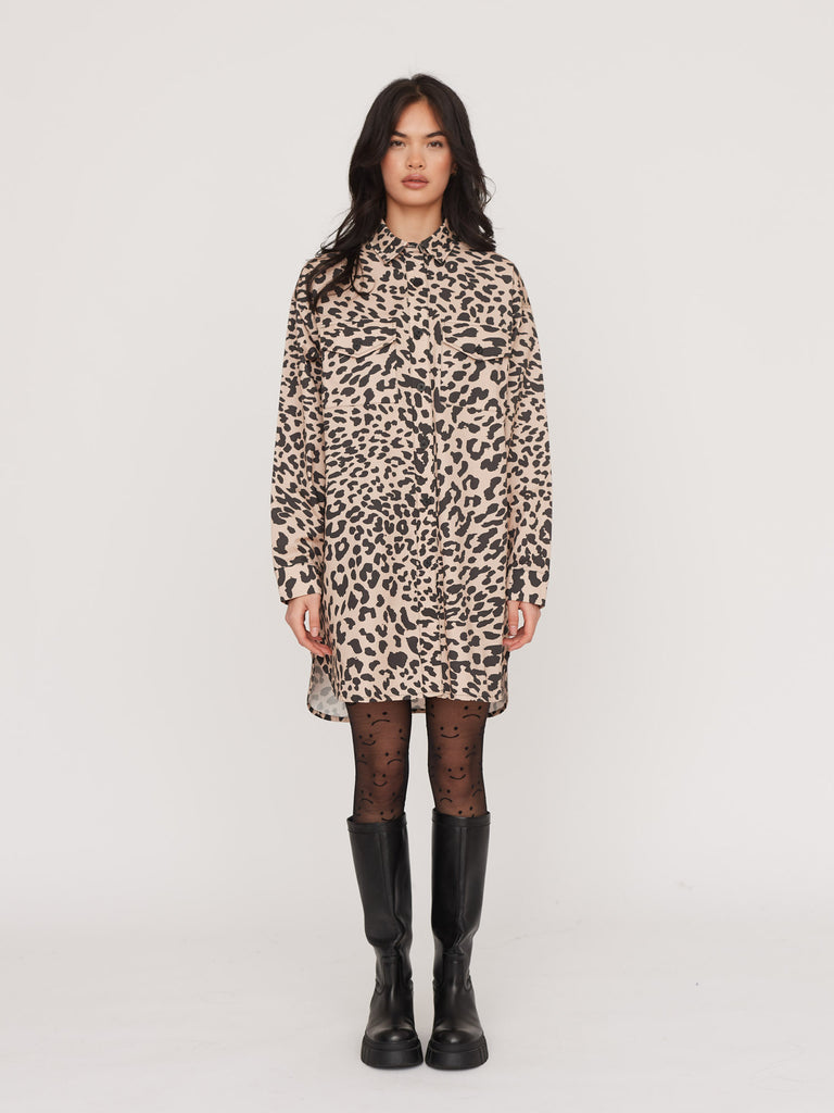 Lazy Leopard Shirt Dress – Lazy Oaf