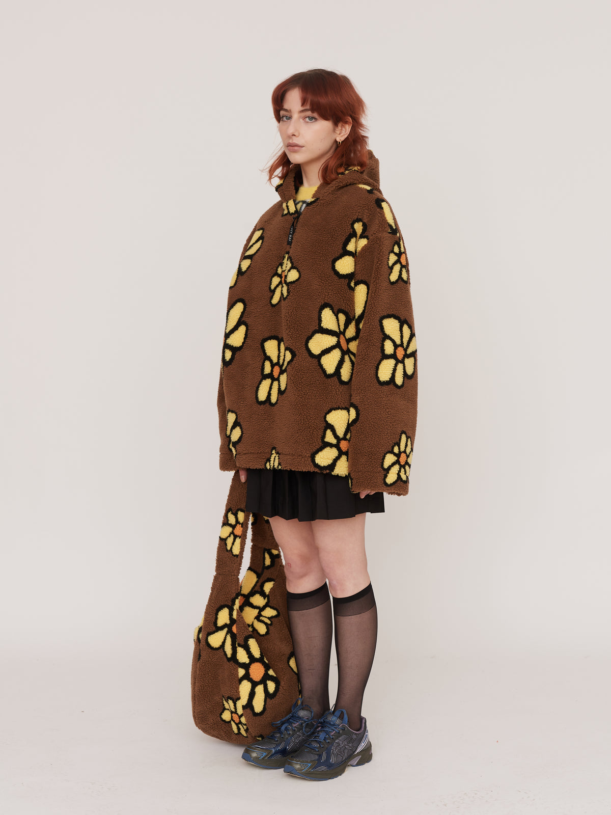 Flower Fleece Bag