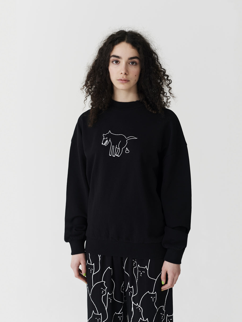 Lazy Oaf Black Doggy Sweatshirt