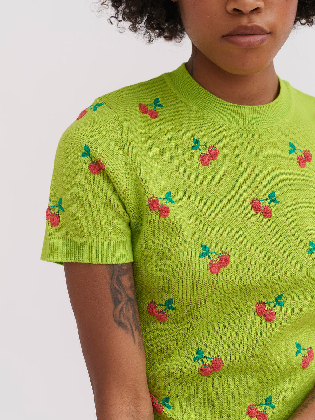 Lazy Oaf Cherry Picked Knitted Tee