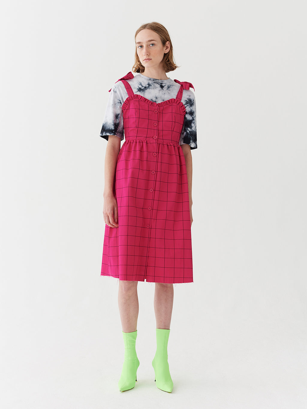 Lazy Oaf Caged In Button Dress