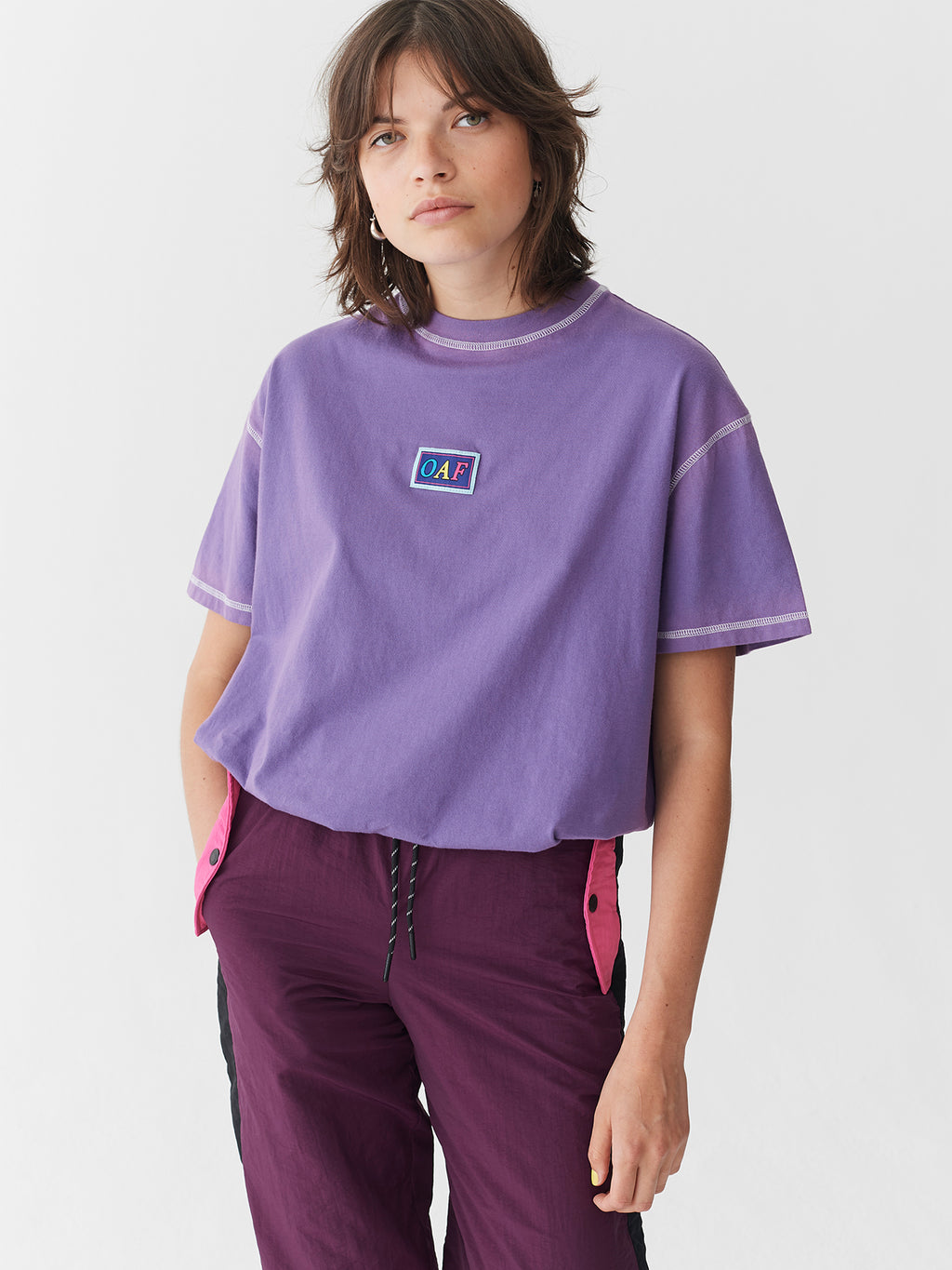 Lazy Oaf Contrast Stitch Oaf T-Shirt