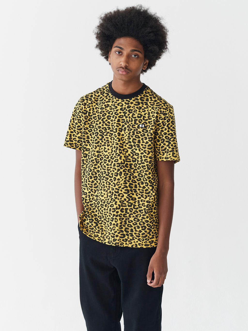 Lazy Oaf Cyber Yellow Leopard Print T-Shirt