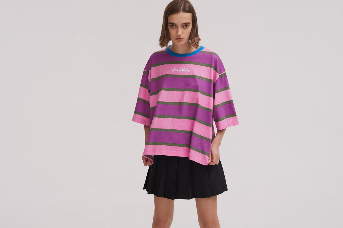 Lazy Oaf Food Baby Stripe Tee