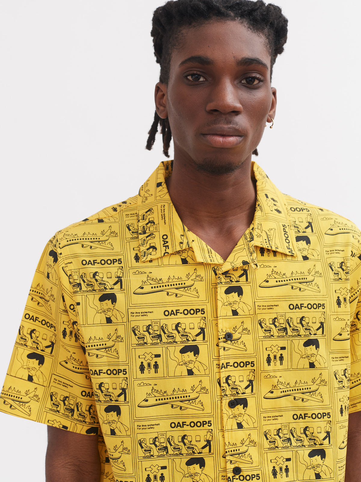Lazy Oaf For Your Safety Only Bowling Shirt