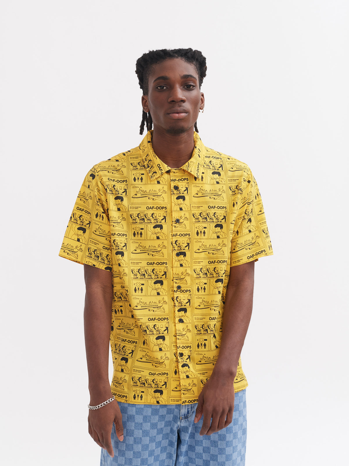 Lazy Oaf For Your Safety Only Bowling Shirt