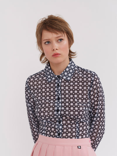 Lazy Oaf Gingham Love Button Up Shirt