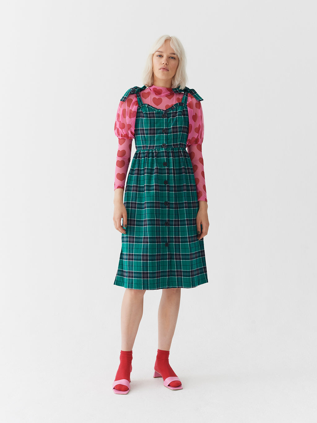 Lazy Oaf Green With Envy Midi Dress Lazy Oaf Green With Envy Midi Dress