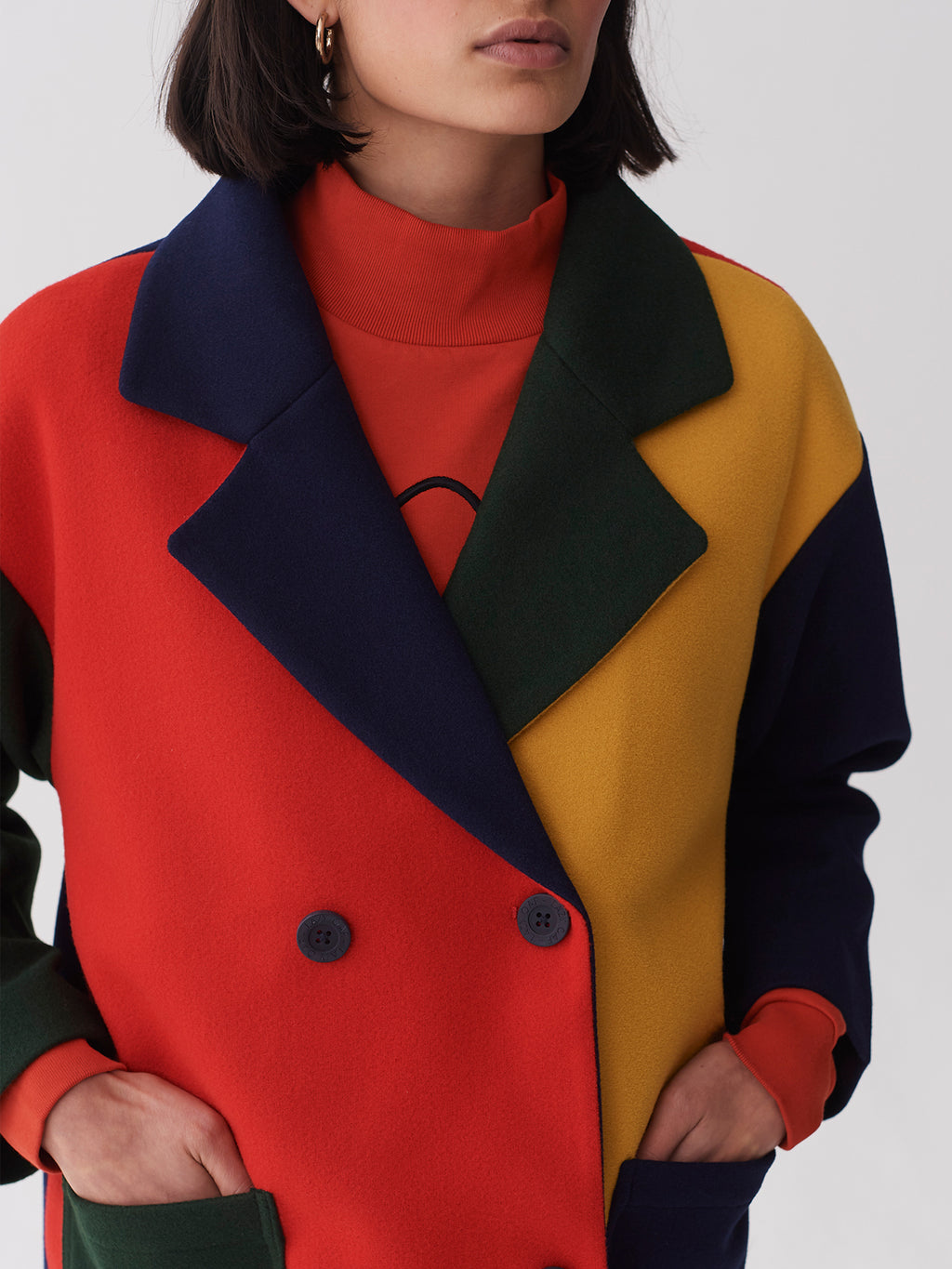 Lazy Oaf Grow Your Own Colour Block Coat