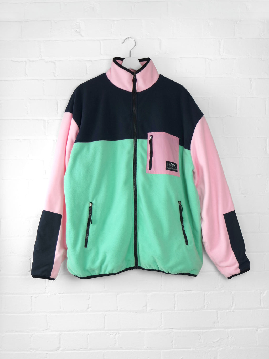 Lazy oaf true colour zip up fleece Clearance