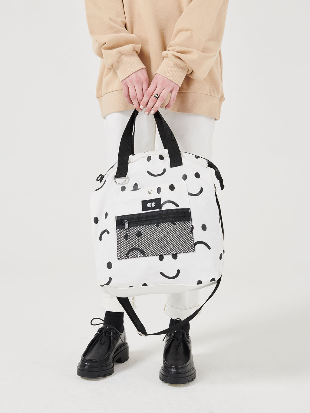 Lazy Oaf Happy Sad Tote Bag - Main Image