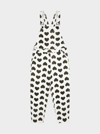 Lazy Oaf Monochrome Love Dungarees