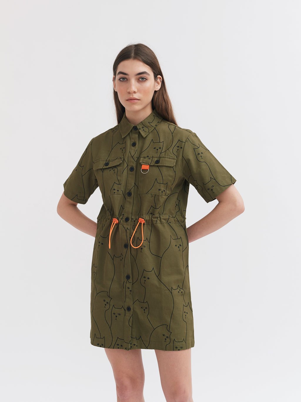 Lazy Oaf In The Cat House Shirt Dress