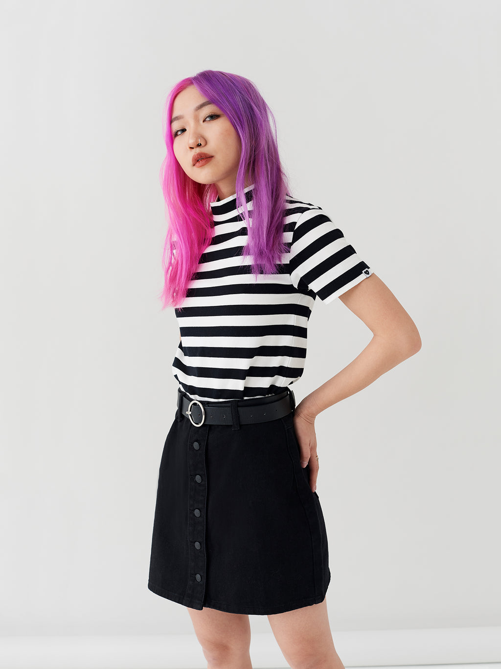 LO Fitted Tee - Big Stripe