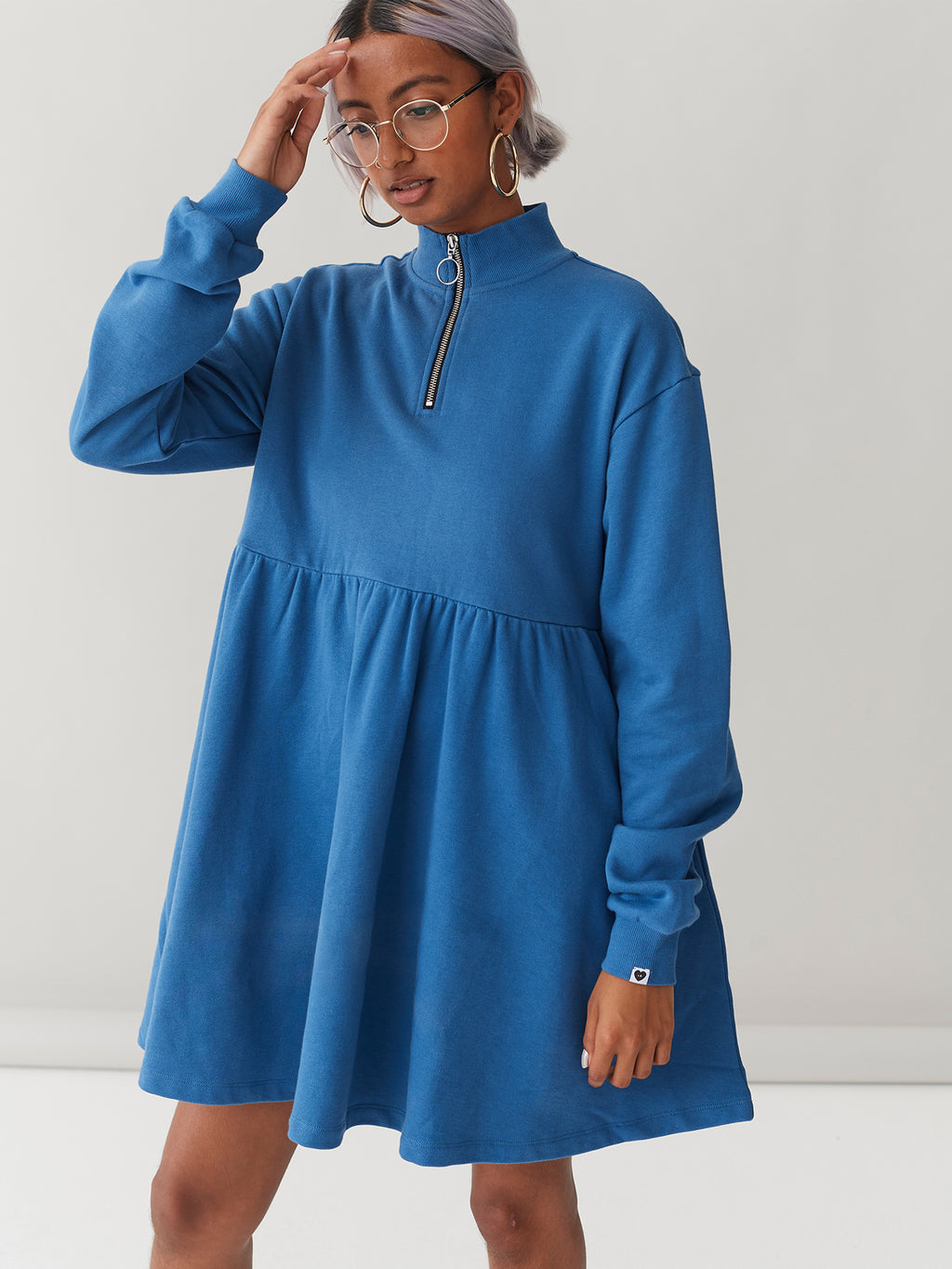 LO Sally Sweater Dress - Blue